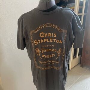 Chris Stapleton Gray T-Shirt by next level size L